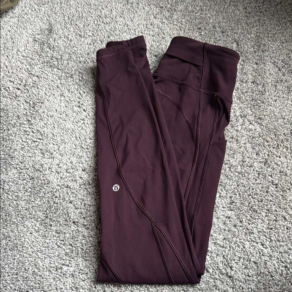 Lululemon Deep Plum colored Leggings size 6